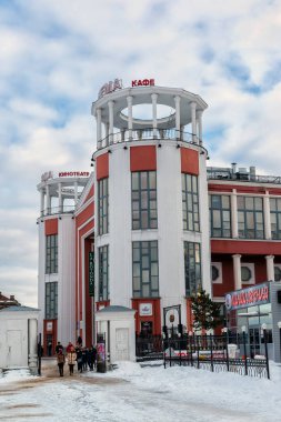 Tver, Rusya Federasyonu - 27 Şubat. 2016. Stepan Razin setin kışın sinema yıldızı