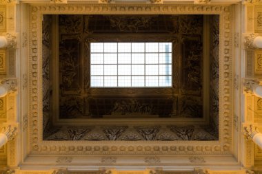 St. Petersburg, Rusya - 2 Haziran 2017. Rus Müzesi İmparator Alexander III tavanda