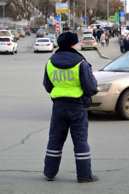 Kazan, Rusya Federasyonu - Mar 27.2017. İş için çalışan Dps sırasında yürütme