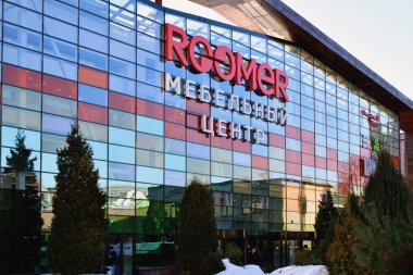 Moscow, Rusya Federasyonu - 24 Mart. 2018. pansiyoner - büyük mobilya Merkezi