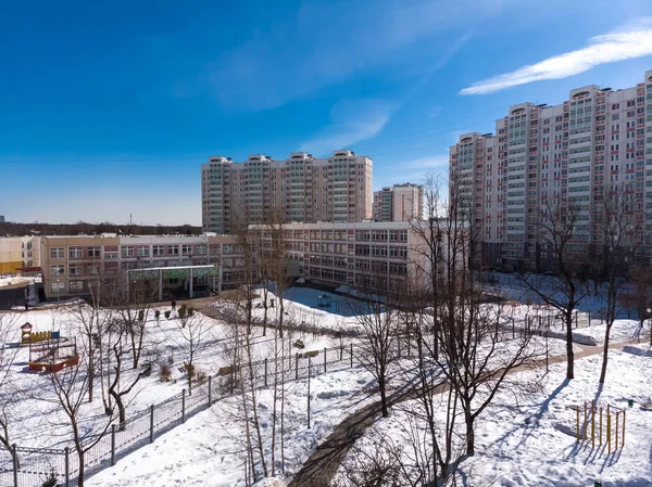 Horní pohled Zelenograd správní okres Moskva, Rusko — Stock fotografie