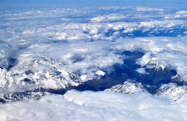 Vista de Cáucaso Montanhas de cima — Fotografia de Stock