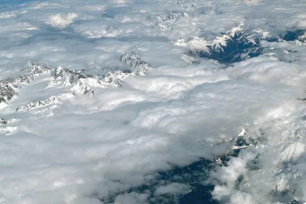 Vista de Cáucaso Montanhas de cima — Fotografia de Stock