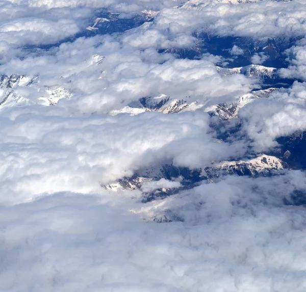 Caucasus Mountains is higher than clouds in Armenia — Stock Photo, Image