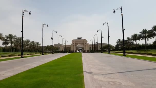 Dubai, Förenade Arabemiraten. Palace of Sheikh Muhammad — Stockvideo