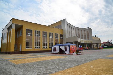 Gryazi, Rusya Federasyonu - Ağustos 19. 2016. Kültür Merkezi Binası