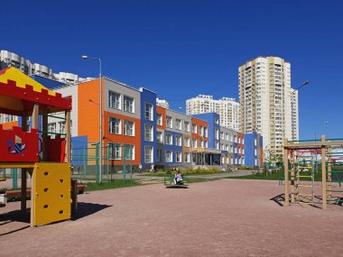 Khimki, Rusya Federasyonu - 10 Mayıs. 2018. orta okul genel eğitim