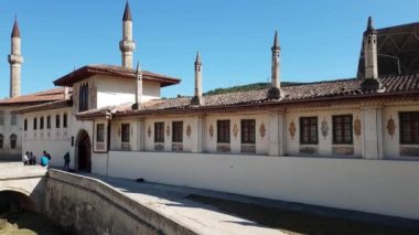 Bakhchisaray, Kırım - 2 Temmuz 2019. Kuzey Kapısı ve Hansaray Süiti