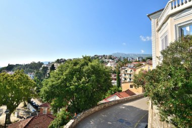 Herceg Novi Şehri manzarası Forte, Mare merdivenleri, Karadağ