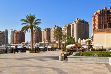 Doha, Katar - 23 Kasım. 2019. İnci Adası 'ndaki Porto Arabistan