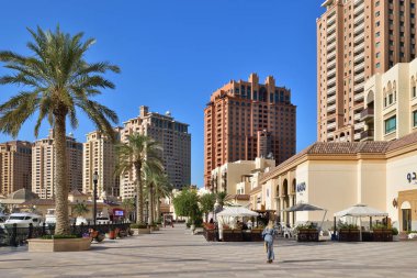 Doha, Katar - 23 Kasım. 2019. İnci Adası 'ndaki Porto Arabistan
