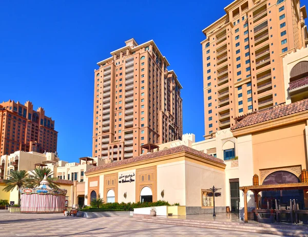 Doha, Katar - 23 Kasım. 2019. İnci Adası 'ndaki Porto Arabistan' ın manzarası