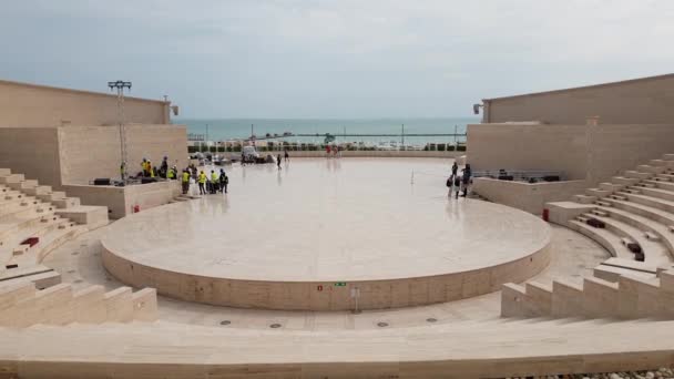 Doha, Qatar - Nov 20. 2019. Katara Amphitheatre in the Katara Village — 비디오