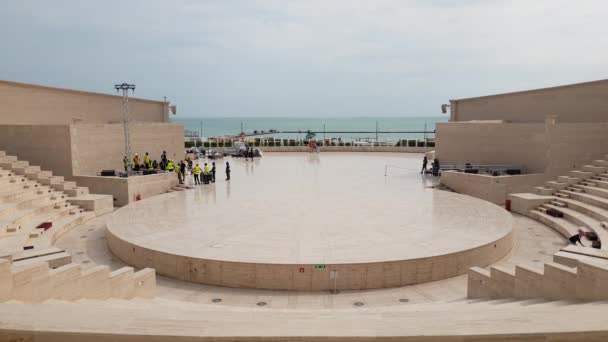Doha, Katar - 20 listopada. 2019 rok. Katara Amfiteatr w Katara Village — Wideo stockowe