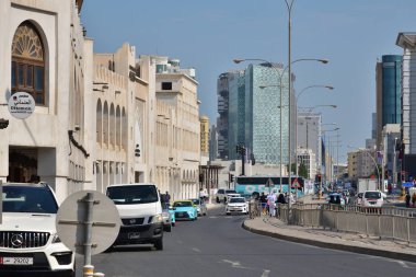 Doha, Katar - 21 Kasım. 2019. Ali Bin Abdullah Caddesi