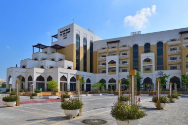 Doha, Katar - 21 Kasım. 2019. Souq Waqif pazarındaki Al Najada Oteli