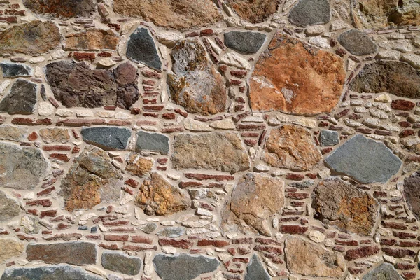 Fragmento de uma antiga parede de pedra em Chipre, fundo — Fotografia de Stock