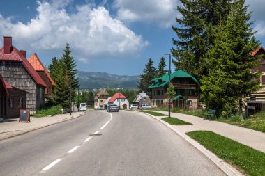 Zabljak, Karadağ - 14 Haziran. 2019. Zabljak - ülkenin kuzeyindeki en yüksek dağ şehri.