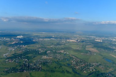 Moskova 'nın çok yüksek bir manzarası var. Rusya