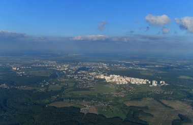 Moskova 'nın çok yüksek bir manzarası var. Rusya