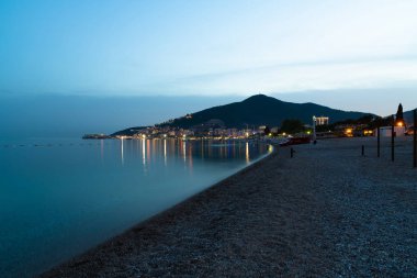 Budva, Karadağ - 8 Haziran. 2019. Budva - Adriyatik 'te popüler tatil beldesi