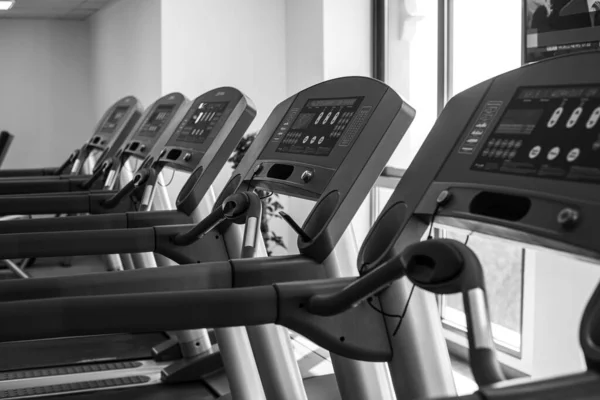Number Treadmills Gym — Stock Photo, Image