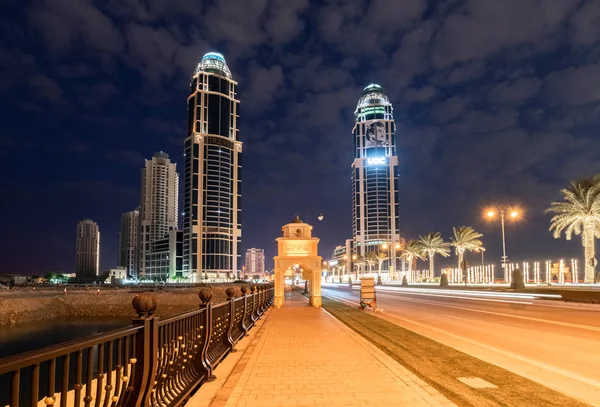 Doha Qatar Nov 2019 District Qanat Quartier Pearl Island — Stock Photo, Image