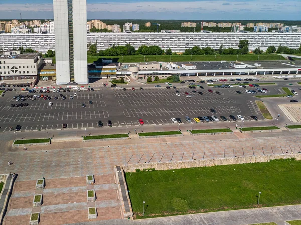 Moscou Russie Mai 2018 Parking Sur Place Centrale Zelenograd — Photo