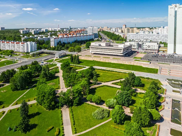 Moszkva Oroszország Május 2018 Győzelmi Park Központi Tér Zelenogradban — Stock Fotó