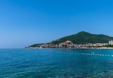 Budva, Karadağ - 12 Haziran. 2019. Budva - Adriyatik 'te popüler bir tatil beldesi