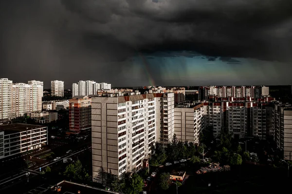 Silná Bouřka Nad Moskvou Rusko — Stock fotografie