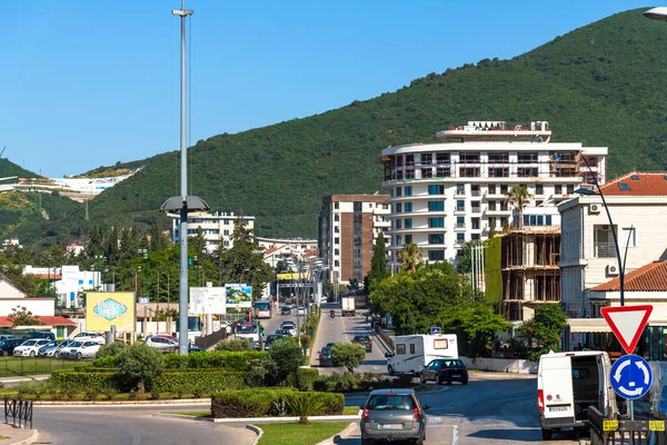 Becici Montenegro Giugno 2019 Autostrada Adriatica Strada Principale Della Città — Foto Stock