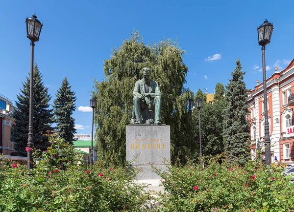 Voronezh Rusya Ağustos 2018 Şair Ivan Nikitin Anıtı 1911 Kuruldu — Stok fotoğraf