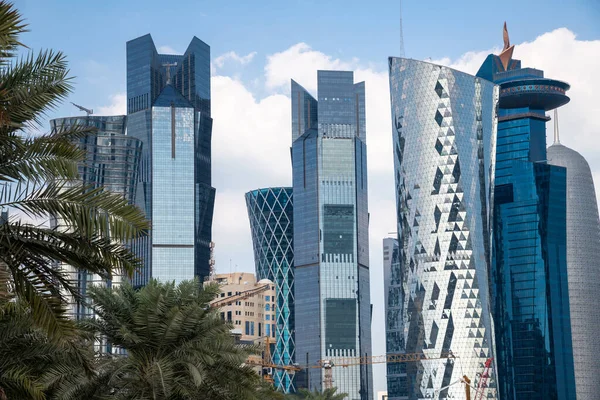 Doha Qatar Nov 2019 Skyscrapers West Bay Business District — Stock Photo, Image