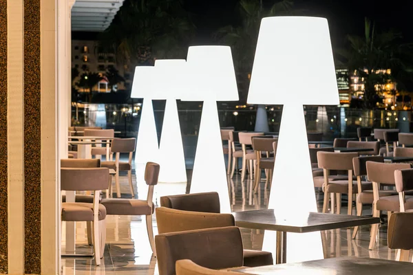 Protaras Cyprus Okt 2019 Outdoor Cafe Buurt Van Hotels Resort — Stockfoto