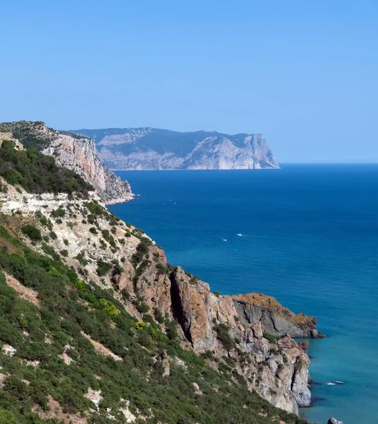 Landschaft Der Meeresküste Auf Der Krim Kap Aya — Stockfoto
