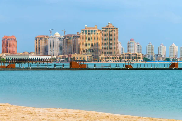 Doha Qatar Nov 2019 Residential Homes Pearl Island — Stock Photo, Image