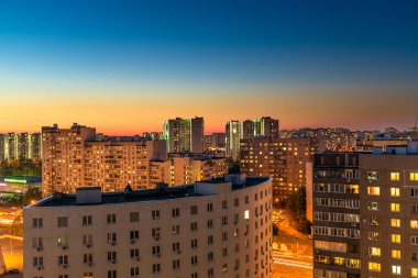Moskova, Rusya 'da güzel gün batımı