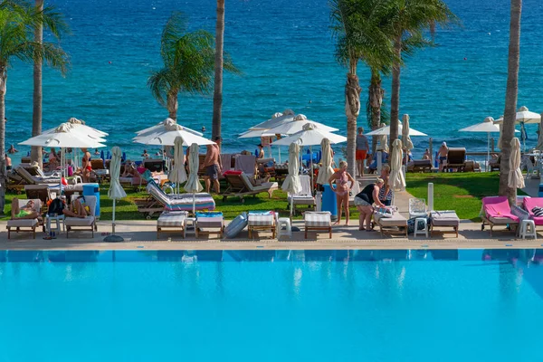 Protaras Zypern Okt 2019 Constantinos Das Große Strandhotel Freien — Stockfoto