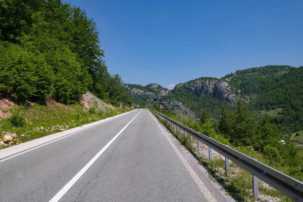 Landschaft Mit Einer Straße Norden Montenegros — Stockfoto