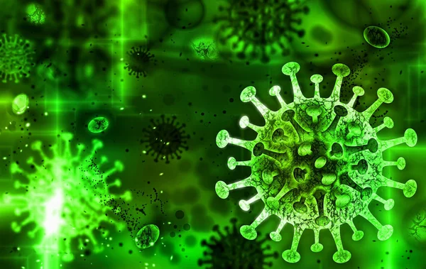 Coronavirus Covid Conceptual Background Illustration Put Any Text Info You — Stock Photo, Image