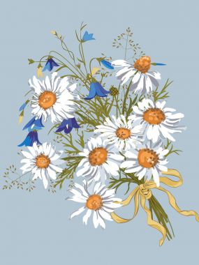 Bir buket kır çiçeği.