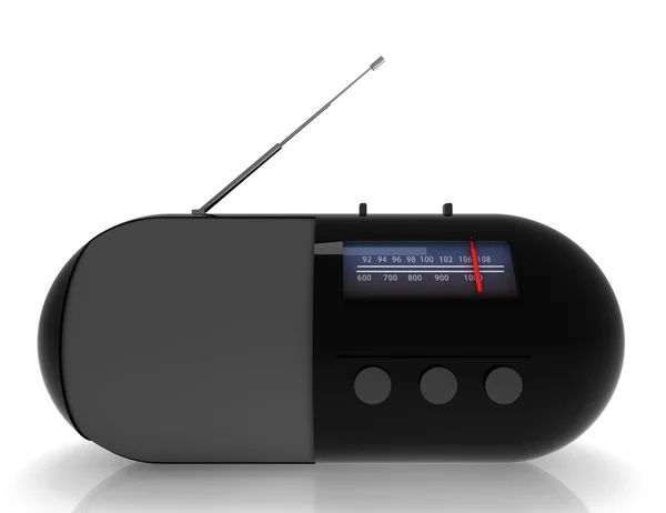 3d radio concept on white background — Stock Photo, Image