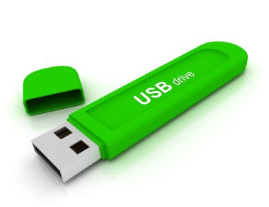 Beyaz arka plan içinde USB götürmek / Usb sürücü