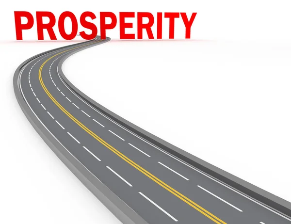 Concetto di strada - prosperità. Illustrazione 3d — Foto Stock