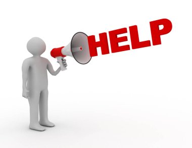 megafon ve word yardımı ile 3D adam