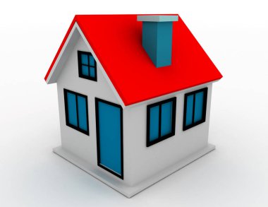 3D render şematik sunulan yazlık