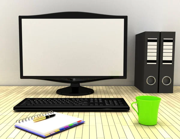 çalışma alanı kavramı. 3D Illustrator