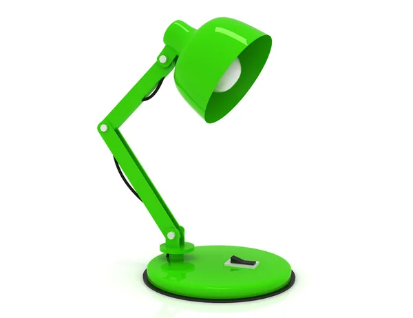 Lamp tafelconcept. 3D illustratie — Stockfoto