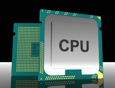 3D çizim bilgisayar Pc işlemci çip Elektronik Sanayi concep